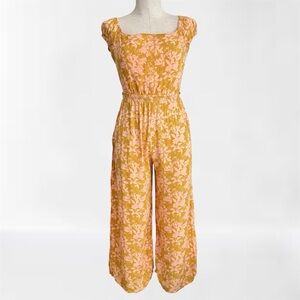 Tiare Hawaii Floral Wide-Leg Jumpsuit | S/M